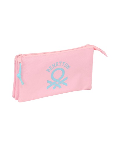 Necessaire Benetton Rosa pastel Rosa 22 x 12 x 3 cm