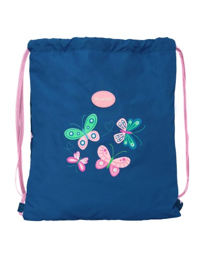 Sac à dos serré par des ficelles BlackFit8 Mariposas Multicouleur 35 x 40 x 1 cm