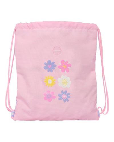 Backpack with Strings Safta Bouquet Pink Lilac 35 x 40 x 1 cm