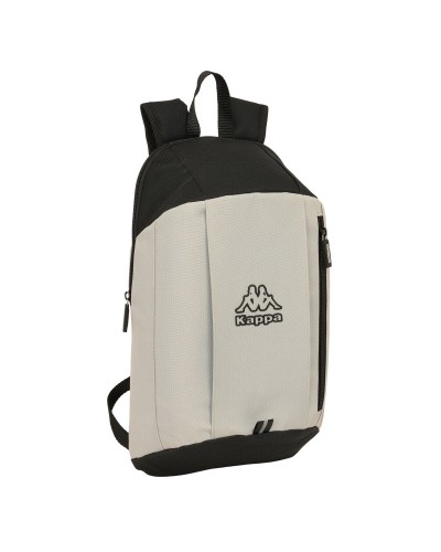 School Bag Kappa Grey Black Grey 22 x 39 x 10 cm