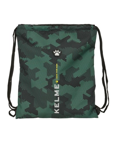 Rugtas met Koordjes Kelme Camo Zwart Groen 35 x 40 x 1 cm
