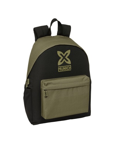 Cartable Munich West Noir Vert 31 x 43 x 13 cm