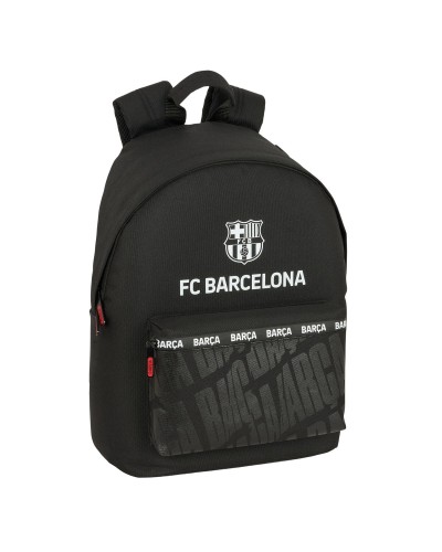 School Bag F.C. Barcelona Black 31 x 41 x 16 cm