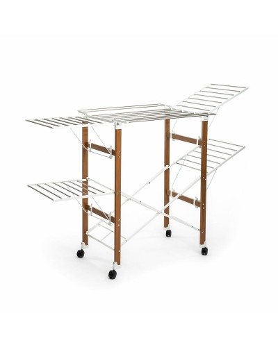 Stendibancheria Verticale Pieghevole con Ruote Dreeyl InnovaGoods 38 sbarre Bianco ABS (Ricondizionati A)