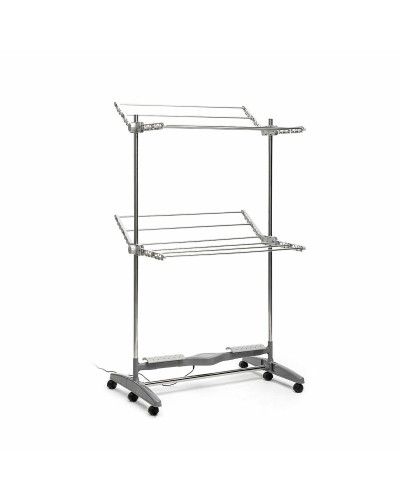 Stendibiancheria Elettrico Pieghevole con Flusso d'Aria Naturale Dryllon InnovaGoods 24 W 12 sbarre Grigio (Ricondizionati C)