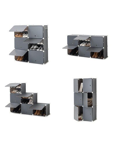 Kannettava modulaarinen kenkäteline InnovaGoods Harmaa (Kunnostetut Tuotteet A)