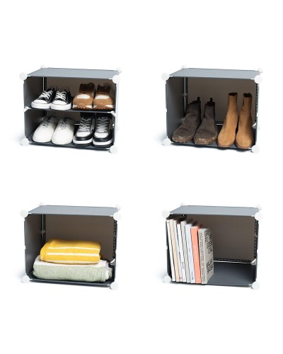 Draagbaar Modulair Schoenenrek InnovaGoods Grijs (Refurbished A)