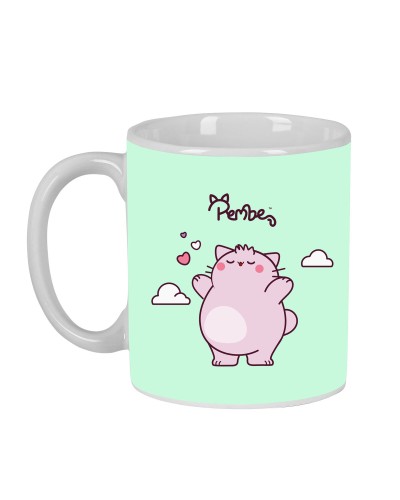 Tazza Mug Pembe The pink cat Multicolore 350 ml