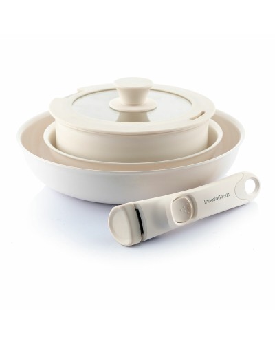 Bratpfannen-Set mit abnehmbarem Griff und Deckel Passet InnovaGoods Aluminium 5 Stücke (Restauriert A)