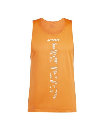 Camiseta de Tirantes Hombre Adidas Terrex XPR Naranja Oscuro