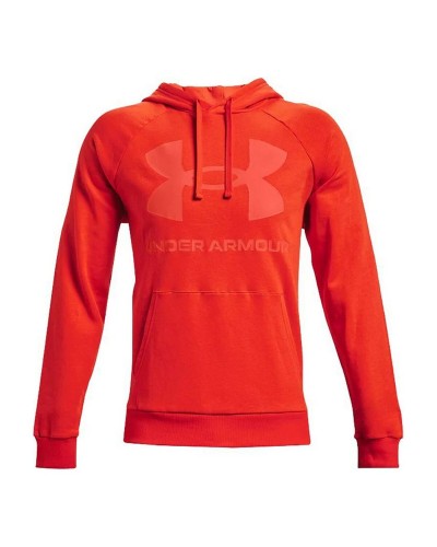 Tröja med huva Herr Under Armour Rival Fleece Big Logo Orange