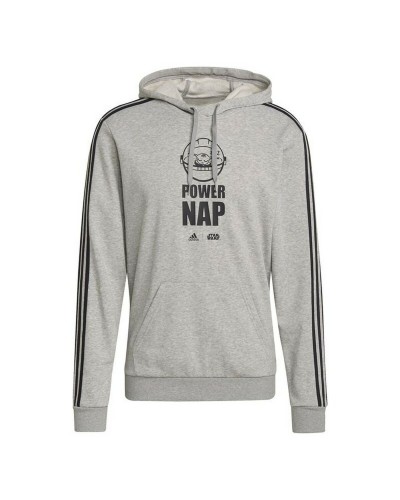Sudadera con Capucha Hombre Adidas X Star Wars: The Mandalorian Gris claro