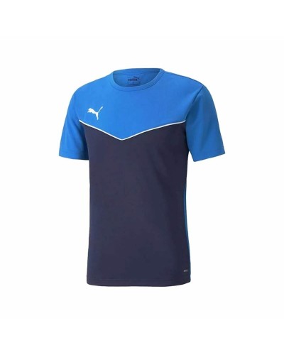 T-Shirt met Korte Mouwen voor kinderen Puma  Individual Rise Blue Blauw