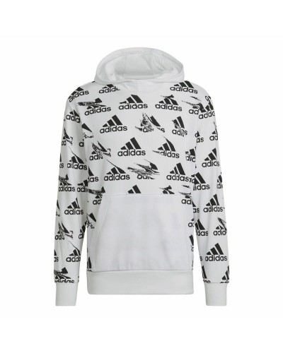 Herenhoodie Adidas Essentials Brandlove Wit