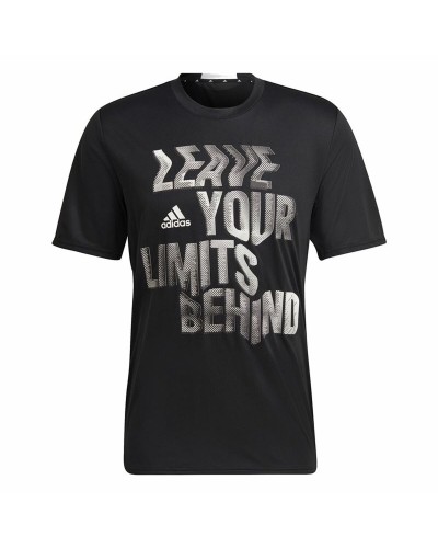 T-shirt med kortärm Herr Adidas HIIT Svart