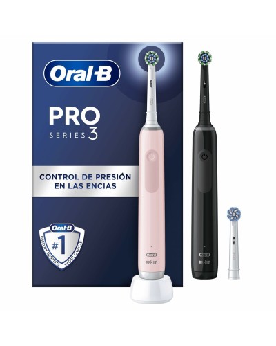 Cepillo de Dientes Eléctrico Oral-B PRO 3 3900N Negro Rosa
