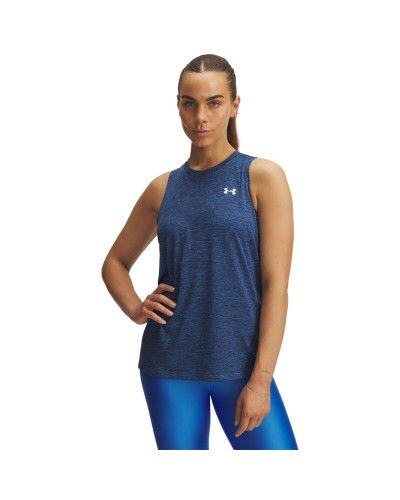 Canotta Donna Under Armour Tech Tank Twist Indaco