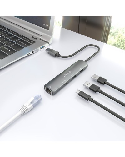 Hub USB Aisens ASUC-4P035-GR Grau