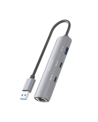 Hub USB Aisens ASUC-4P036-GR Grijs
