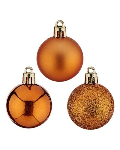 Bolas de Navidad Krist+ HM20170-069 Naranja Plástico Ø 4 cm 12 Unidades