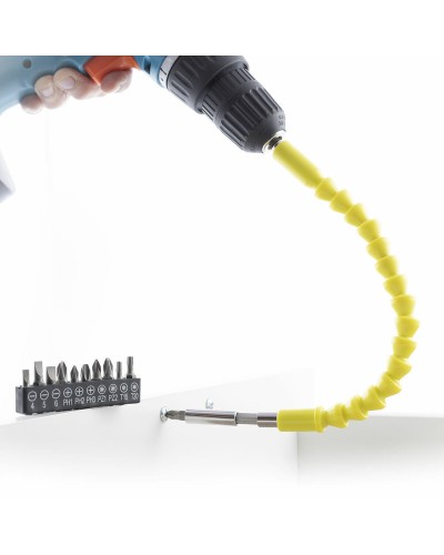 Biegsame magnetische Schraubendreherverlängerung mit Zubehör Drillex InnovaGoods V0103407 (Restauriert A)
