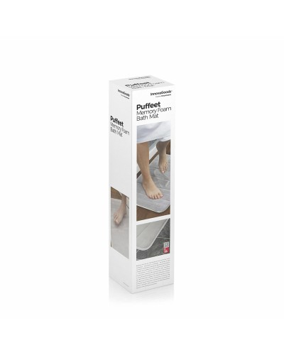 Viskoelastische Badvorleger Puffeet InnovaGoods IG813437 Beige Grau Kunststoff (Restauriert B)