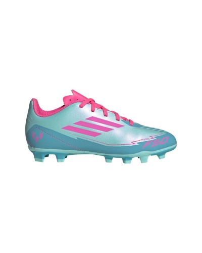 Scarpe da Calcio per Bambini Adidas F50 Club Fg/Mg Acqua