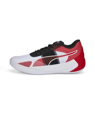 Basketbalschoenen voor Volwassenen Puma Fusion Nitro Team Wit