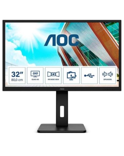 AOC LED Monitor 31.5" Wide Q32P2 IPS 2560x1440 4ms HDMI DP