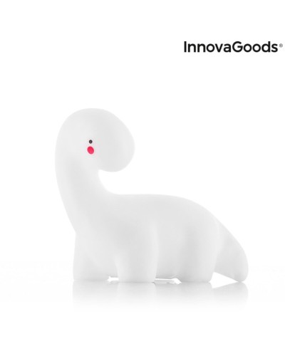 Lampe LED multicolore Dinosaure Lightosaurus InnovaGoods IG815318 Blanc Autocollants (Reconditionné B)