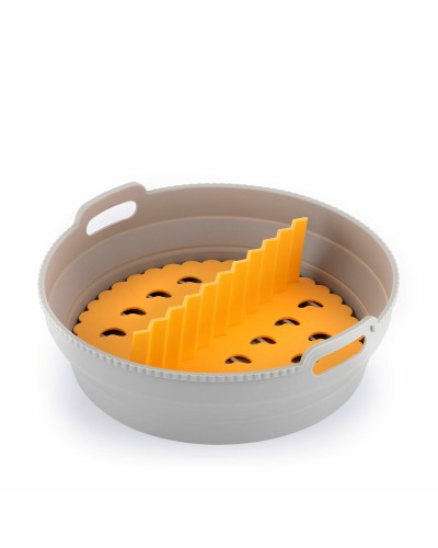Cesta de Silicona Plegable para Freidora de Aire Fliynner InnovaGoods Gris 1 L (Reacondicionado B)
