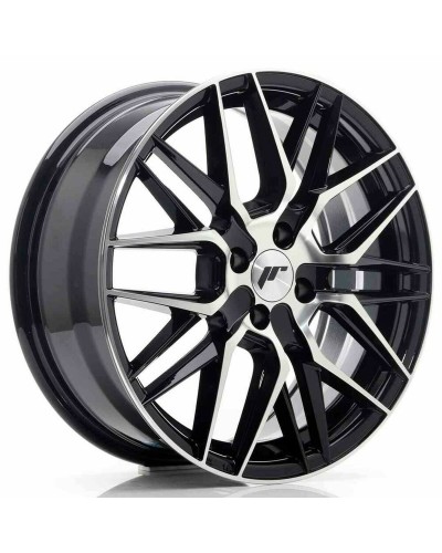 Car Wheel Rim Japan Racing JR28 Black PCD 4x100 ET40 Polished 17"