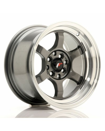 Auton renkaan vanne Japan Racing JR12158541373GM Metalli 15" PCD 4x100 PCD 4x114 ET13 CB 73,1