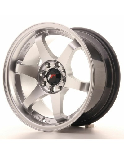 Cerchione Automobile Japan Racing JR3 Argentato 15" PCD 4x100 PCD 4x108 ET25 CB 73,1