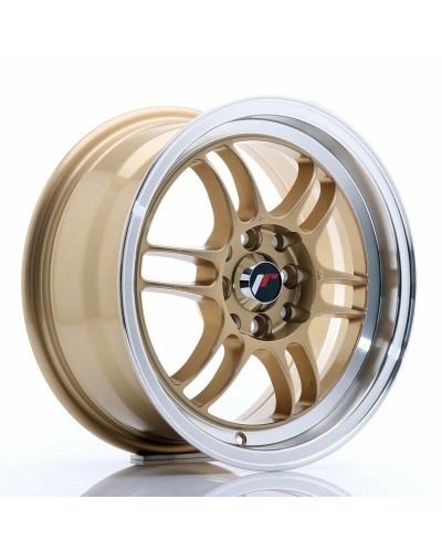 Auton renkaan vanne Japan Racing Jr7 Gold Kullattu 15" PCD 4x114 ET38 CB 73,1