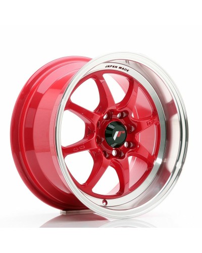 Bilfälg Japan Racing TFII Röd 15" PCD 4x100 PCD 4x114 ET30 CB 73,1