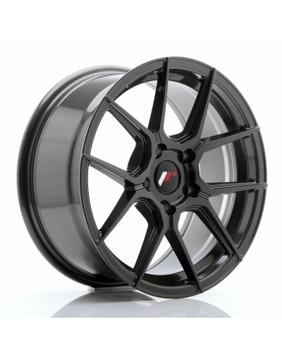 Cerchione Automobile Japan Racing JR30 Grigio PCD 5x100 ET40 Lucidato 17" CB 67,1