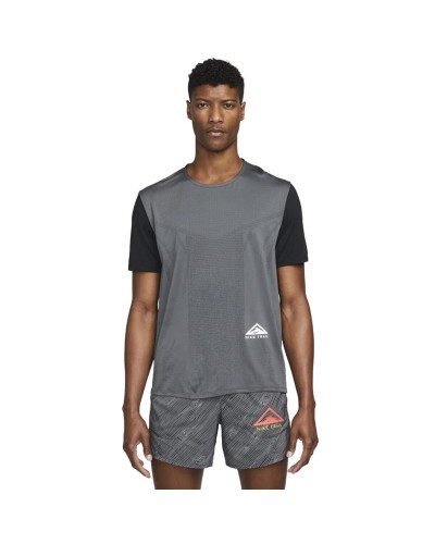 Camiseta de Manga Corta Hombre Nike Dri-FIT Rise 365 Gris oscuro