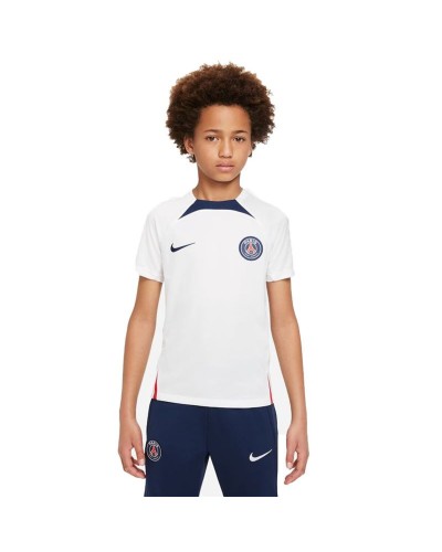 Lasten lyhythihainen jalkapallopaita Nike París Saint-Germain Strike Valkoinen