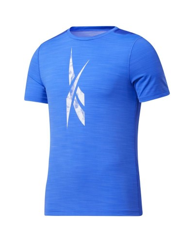 T-shirt med kortärm Herr Reebok Workout Ready Activchill Blå