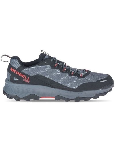 Heren trail hardloopschoenen (berglopen) Merrell Speed Strike Gore-Tex Staal blauw