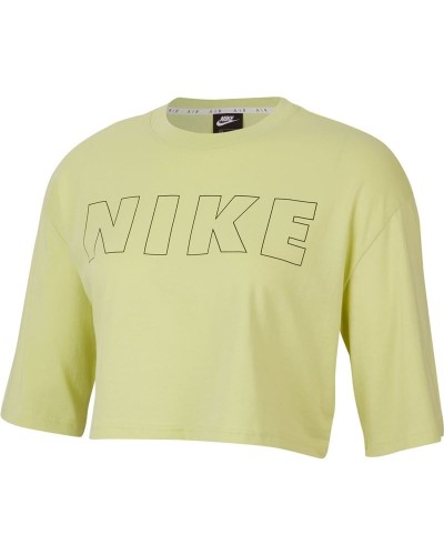 Dames-T-Shirt met Korte Mouwen Nike Air Lichtgroen