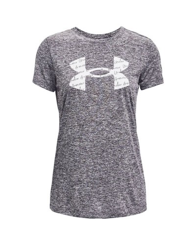 Camiseta de Manga Corta Mujer Under Armour Tech Twist Gris