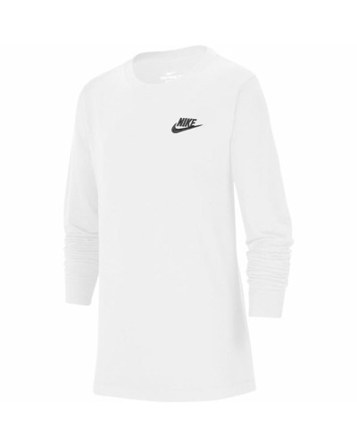 Maglia a Maniche Lunghe Bambino Nike Sportswear Bianco