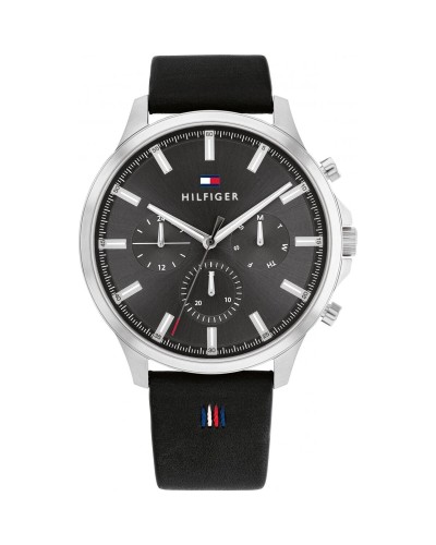 Miesten rannekellot Tommy Hilfiger Hopeinen (Ø 44 mm)