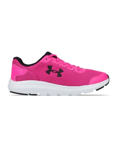 Dames casual sneakers Under Armour Surge 2 Donkerroze
