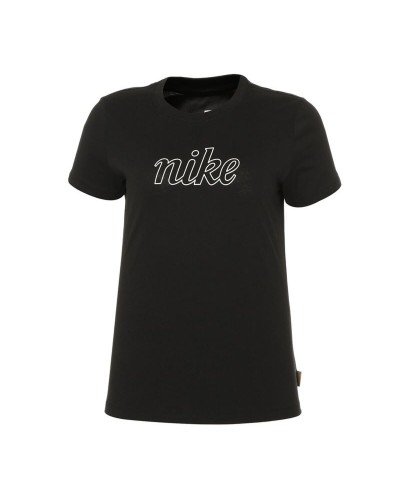 Maglia a Maniche Corte Donna Nike Sportswear Icon Clash Nero