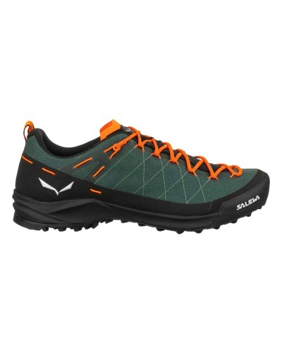 Walking Shoes for Men Salewa Wildfire Canvas Dark green