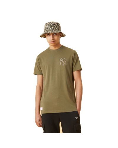 Heren-T-Shirt met Korte Mouwen New Era MLB New York Yankees M Kaki