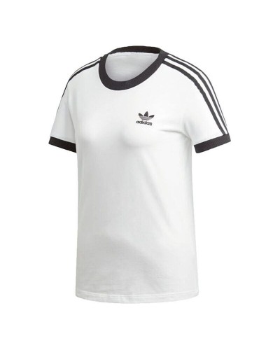 Dames-T-Shirt met Korte Mouwen Adidas Wit
